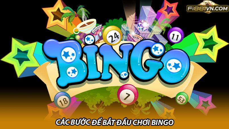 Các bước để bắt đầu chơi bingo